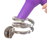 Maxbell Hair Dryer Holder Wall Mount Compact Blow Dryer Rack for Bathroom Salon Home Gray