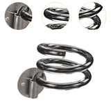 Maxbell Hair Dryer Holder Wall Mount Compact Blow Dryer Rack for Bathroom Salon Home Black