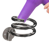 Maxbell Hair Dryer Holder Wall Mount Compact Blow Dryer Rack for Bathroom Salon Home Black