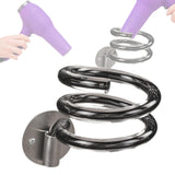 Maxbell Hair Dryer Holder Wall Mount Compact Blow Dryer Rack for Bathroom Salon Home Black