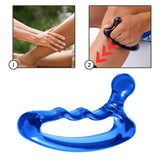 Maxbell Trigger Point Massage Tool Compact Acupoint Massager for Hand Shoulders Back Blue