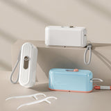 Maxbell Dental Floss Picks Dispenser Automatic No Break Refillable Floss Pick Holder White