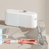 Maxbell Dental Floss Picks Dispenser Automatic No Break Refillable Floss Pick Holder White