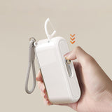 Maxbell Dental Floss Picks Dispenser Automatic No Break Refillable Floss Pick Holder White