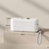 Maxbell Dental Floss Picks Dispenser Automatic No Break Refillable Floss Pick Holder White