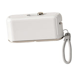 Maxbell Dental Floss Picks Dispenser Automatic No Break Refillable Floss Pick Holder White
