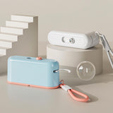 Maxbell Dental Floss Picks Dispenser Automatic No Break Refillable Floss Pick Holder White