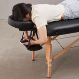 Maxbell Massage Bed Face Cradle with Face Cushion Universal for Salon Black