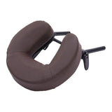 Maxbell Massage Bed Face Cradle with Face Cushion Universal for Salon Coffee Brown
