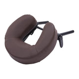 Maxbell Massage Bed Face Cradle with Face Cushion Universal for Salon Coffee Brown