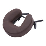 Maxbell Massage Bed Face Cradle with Face Cushion Universal for Salon Coffee Brown