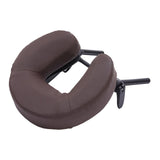 Maxbell Massage Bed Face Cradle with Face Cushion Universal for Salon Coffee Brown