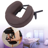 Maxbell Massage Bed Face Cradle with Face Cushion Universal for Salon Coffee Brown