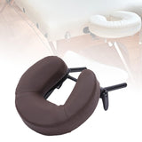 Maxbell Massage Bed Face Cradle with Face Cushion Universal for Salon Coffee Brown