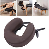 Maxbell Massage Bed Face Cradle with Face Cushion Universal for Salon Coffee Brown