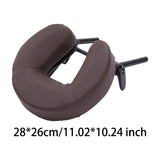 Maxbell Massage Bed Face Cradle with Face Cushion Universal for Salon Coffee Brown