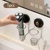 Maxbell Suction Cup Electric Shaver Holder Wall Mount No Drill Electric Razor Hanger Single Holder