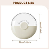 Maxbell Denture Case Small Container Retainer Travel Case for Office Household Women White