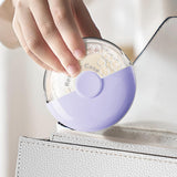 Maxbell Denture Case Small Container Retainer Travel Case for Office Household Women Purple