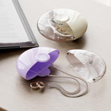 Maxbell Denture Case Small Container Retainer Travel Case for Office Household Women Purple