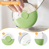 Maxbell Denture Case Small Container Retainer Travel Case for Office Household Women Green