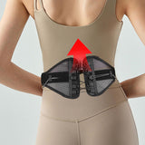 Maxbell Lower Back Brace Portable Comfort Breathable Waist Belt for Training Fitness L
