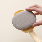 Maxbell Bathroom Shower Brush with Long Handle Bath Brush for Men Women Home Elderly Beige