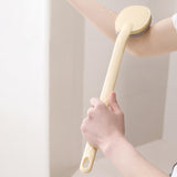 Maxbell Bathroom Shower Brush with Long Handle Bath Brush for Men Women Home Elderly Beige