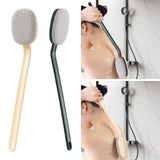 Maxbell Bathroom Shower Brush with Long Handle Bath Brush for Men Women Home Elderly Beige