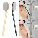 Maxbell Bathroom Shower Brush with Long Handle Bath Brush for Men Women Home Elderly Beige