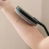 Maxbell Bathroom Shower Brush with Long Handle Bath Brush for Men Women Home Elderly Beige