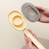 Maxbell Bathroom Shower Brush with Long Handle Bath Brush for Men Women Home Elderly Beige