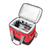 Maxbell First Aid Bag Empty Compact Medical Storage Bag for Workplace Outdoor Office Red