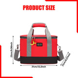 Maxbell First Aid Bag Empty Compact Medical Storage Bag for Workplace Outdoor Office Red