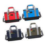 Maxbell First Aid Bag Empty Compact Medical Storage Bag for Workplace Outdoor Office Red