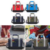 Maxbell First Aid Bag Empty Compact Medical Storage Bag for Workplace Outdoor Office Red