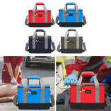 Maxbell First Aid Bag Empty Compact Medical Storage Bag for Workplace Outdoor Office Red