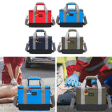 Maxbell First Aid Bag Empty Compact Medical Storage Bag for Workplace Outdoor Office Red