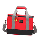 Maxbell First Aid Bag Empty Compact Medical Storage Bag for Workplace Outdoor Office Red