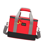 Maxbell First Aid Bag Empty Compact Medical Storage Bag for Workplace Outdoor Office Red