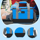 Maxbell First Aid Bag Empty Compact Medical Storage Bag for Workplace Outdoor Office Sky Blue