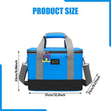 Maxbell First Aid Bag Empty Compact Medical Storage Bag for Workplace Outdoor Office Sky Blue