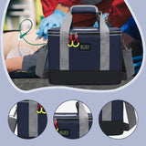 Maxbell First Aid Bag Empty Compact Medical Storage Bag for Workplace Outdoor Office Dark Blue