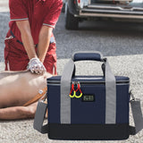 Maxbell First Aid Bag Empty Compact Medical Storage Bag for Workplace Outdoor Office Dark Blue