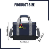 Maxbell First Aid Bag Empty Compact Medical Storage Bag for Workplace Outdoor Office Dark Blue