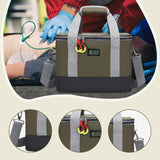 Maxbell First Aid Bag Empty Compact Medical Storage Bag for Workplace Outdoor Office Green