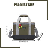 Maxbell First Aid Bag Empty Compact Medical Storage Bag for Workplace Outdoor Office Green