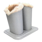 Maxbell Eyeglasses Holder Stand Stylish Glasses Stand Case for Home Office Men Women Silver