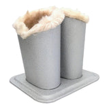 Maxbell Eyeglasses Holder Stand Stylish Glasses Stand Case for Home Office Men Women Silver