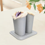 Maxbell Eyeglasses Holder Stand Stylish Glasses Stand Case for Home Office Men Women Silver